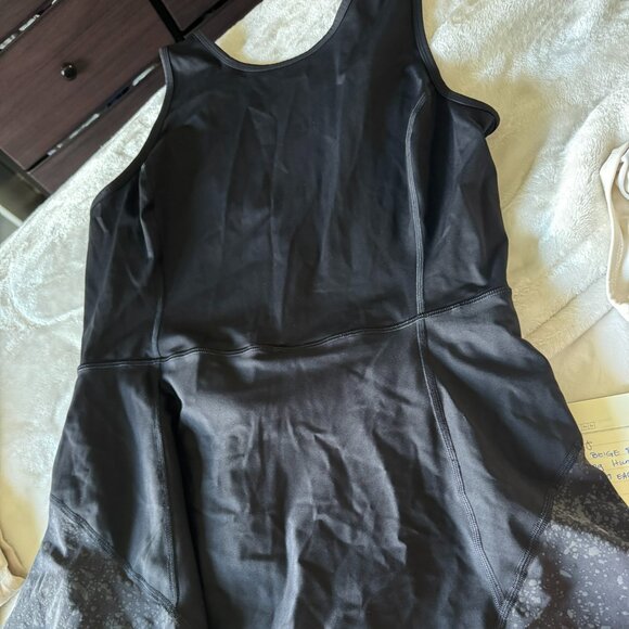 Lululemon Serene Stride Tennis Dress - Black - Size 12 - Picture 4 of 5
